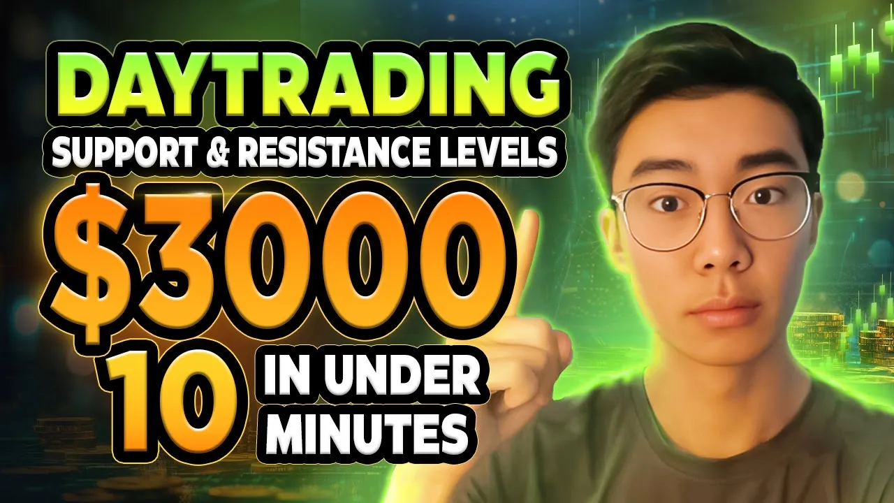 Daytrading with Support & Resistance Levels to Profit $3k in Under 10 Minutes