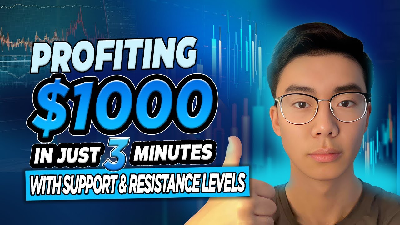 Profiting $1000 in Just 3 Minutes With Support & Resistance Levels