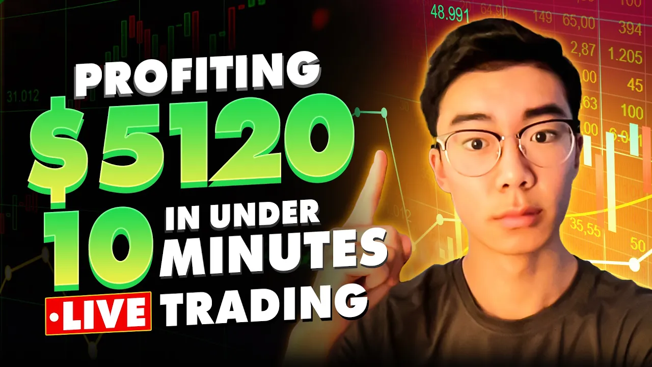 Profiting $5120 in UNDER 10 Minutes Live Trading