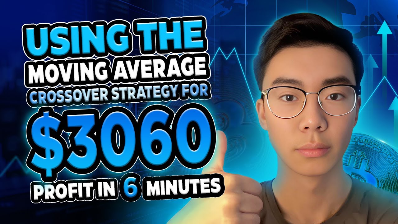 Using the Moving Average Crossover Strategy for $3060 Profit in 6 Minutes!