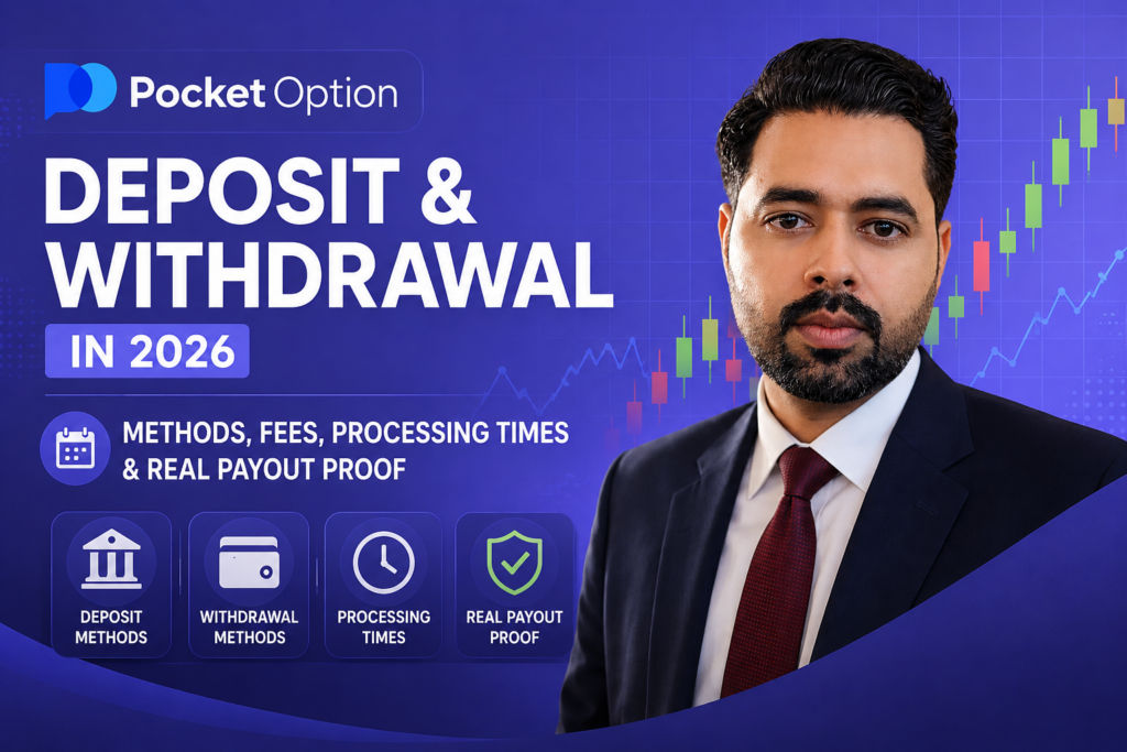 Pocket Option Deposit & Withdrawal in 2026: Methods, Fees, Processing Times & Real Payout Proof cover image