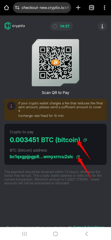 Confirm Payment Details