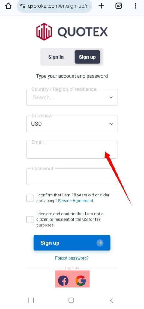 Enter Your Email Address