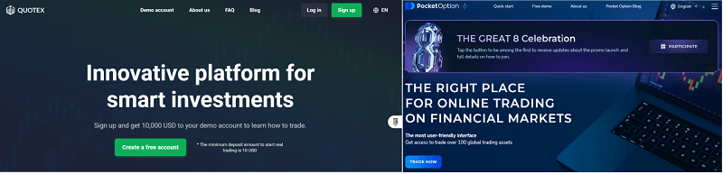 My First Experience Pocket Option vs. Quotex