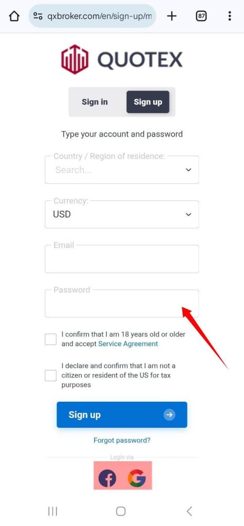 Set Up a Secure Password