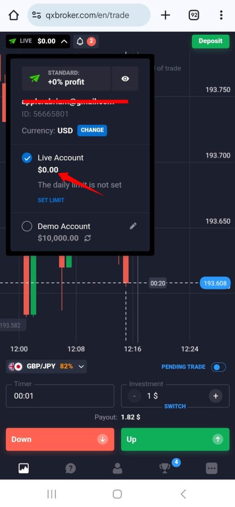 Verify the Deposit in Your Account