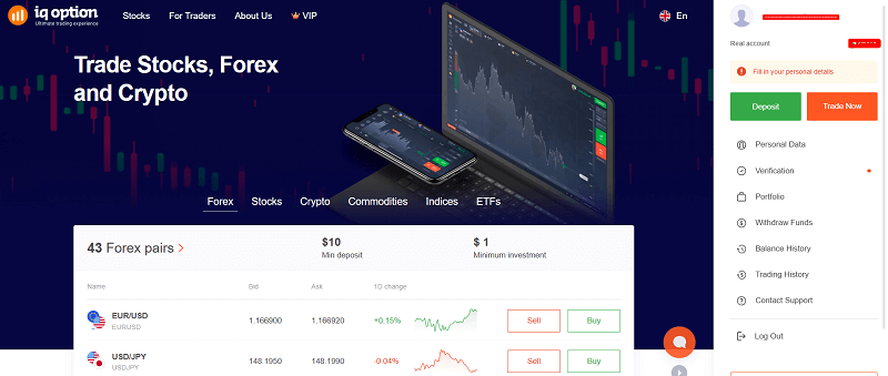 IQ Option in Pakistan, India, and Nigeria