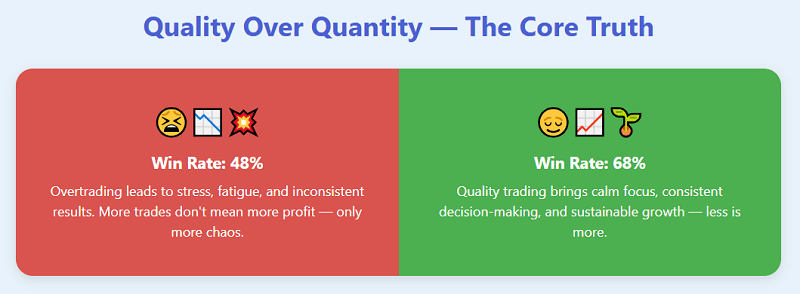 Fewer Trades, Longer Survival