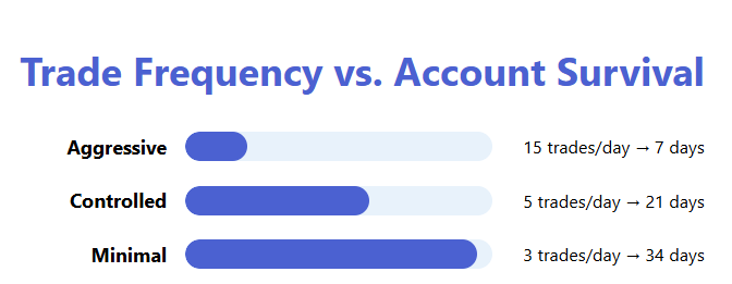 How Trade Frequency Affects Account Survival