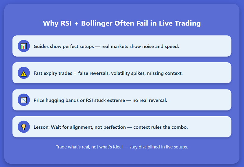 Why Most RSI + Bollinger Band Strategies Break in Live Trading
