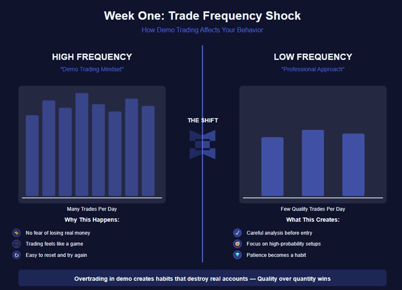 Week One Trade Frequency Shock
